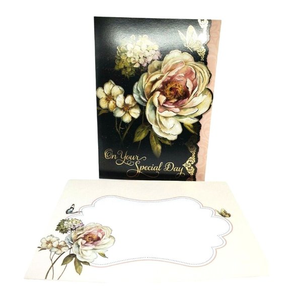 New Beginnings On Your Special Day Birthday Floral Butterfly Greeting Card - Picture 2 of 10